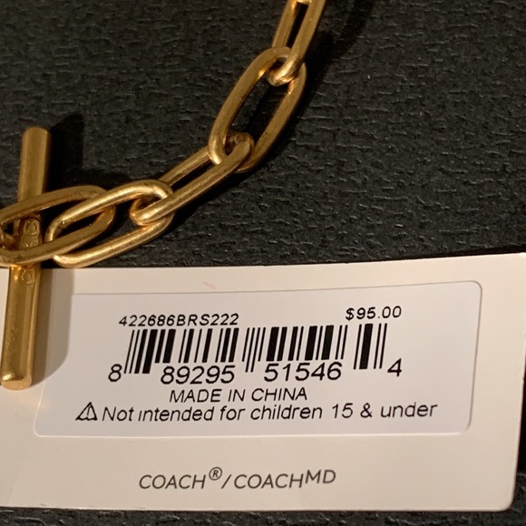 NWT Coach Tabby Handbag Charm Paperclip “BRACELET “ - Picture 4 of 7